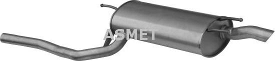Asmet 20.004 - Глушитель выхлопных газов, конечный autospares.lv