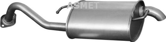 Asmet 20.036 - Глушитель выхлопных газов, конечный autospares.lv