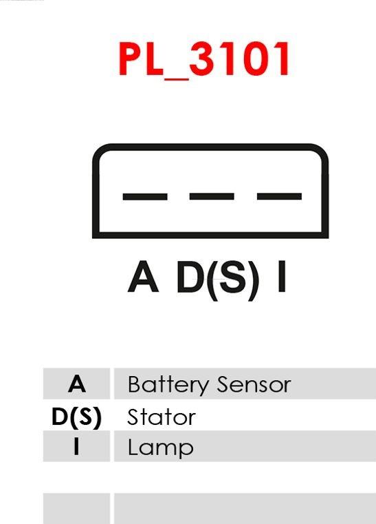 AS-PL ARE9011 - Регулятор напряжения, генератор autospares.lv