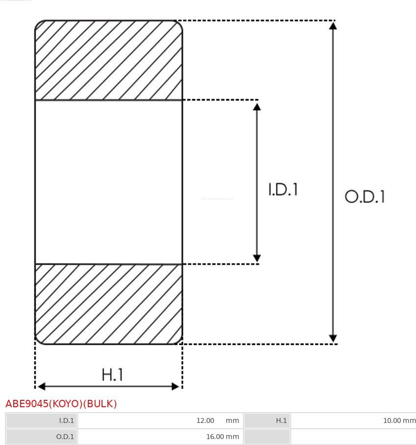 AS-PL ABE9045(KOYO)(BULK) - Подшипник autospares.lv