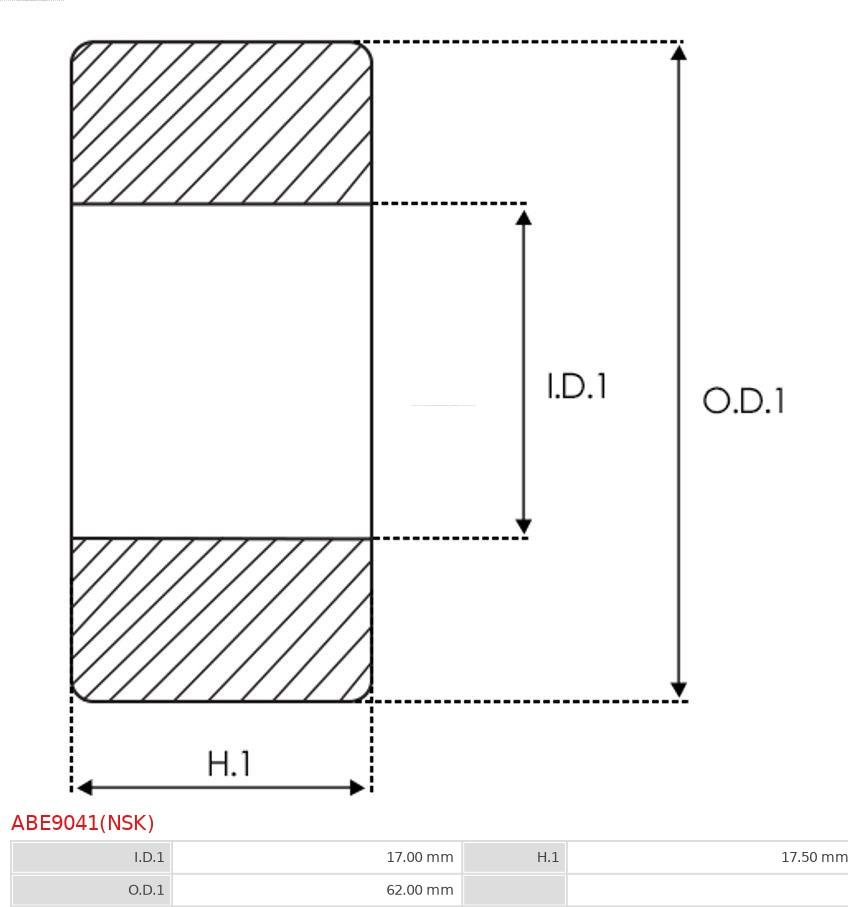 AS-PL ABE9041(NSK) - Подшипник autospares.lv