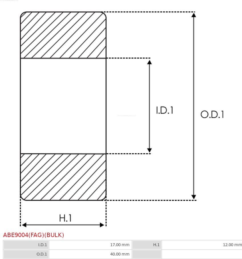 AS-PL ABE9004(FAG)(BULK) - Подшипник autospares.lv