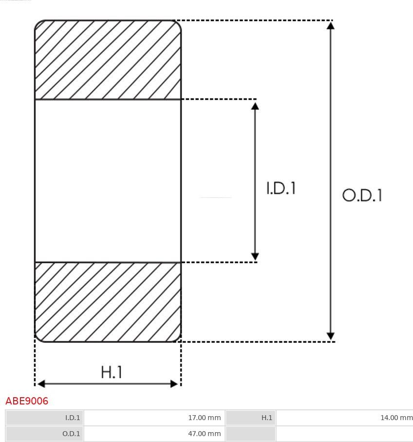 AS-PL ABE9006 - Подшипник autospares.lv