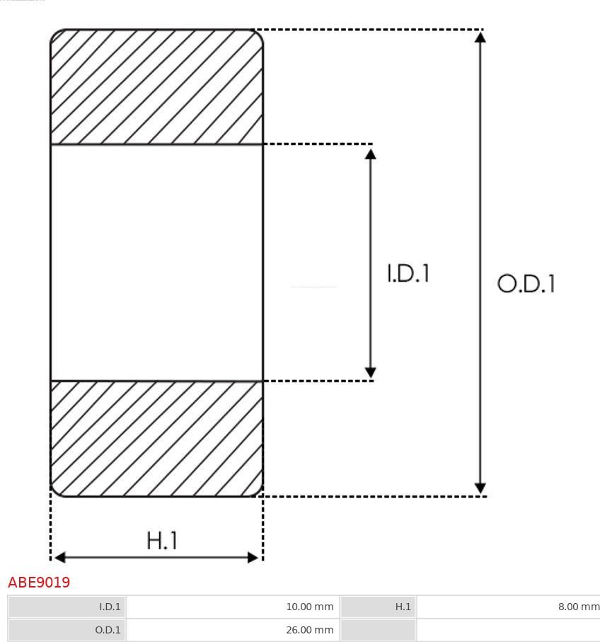 AS-PL ABE9019 - Подшипник autospares.lv