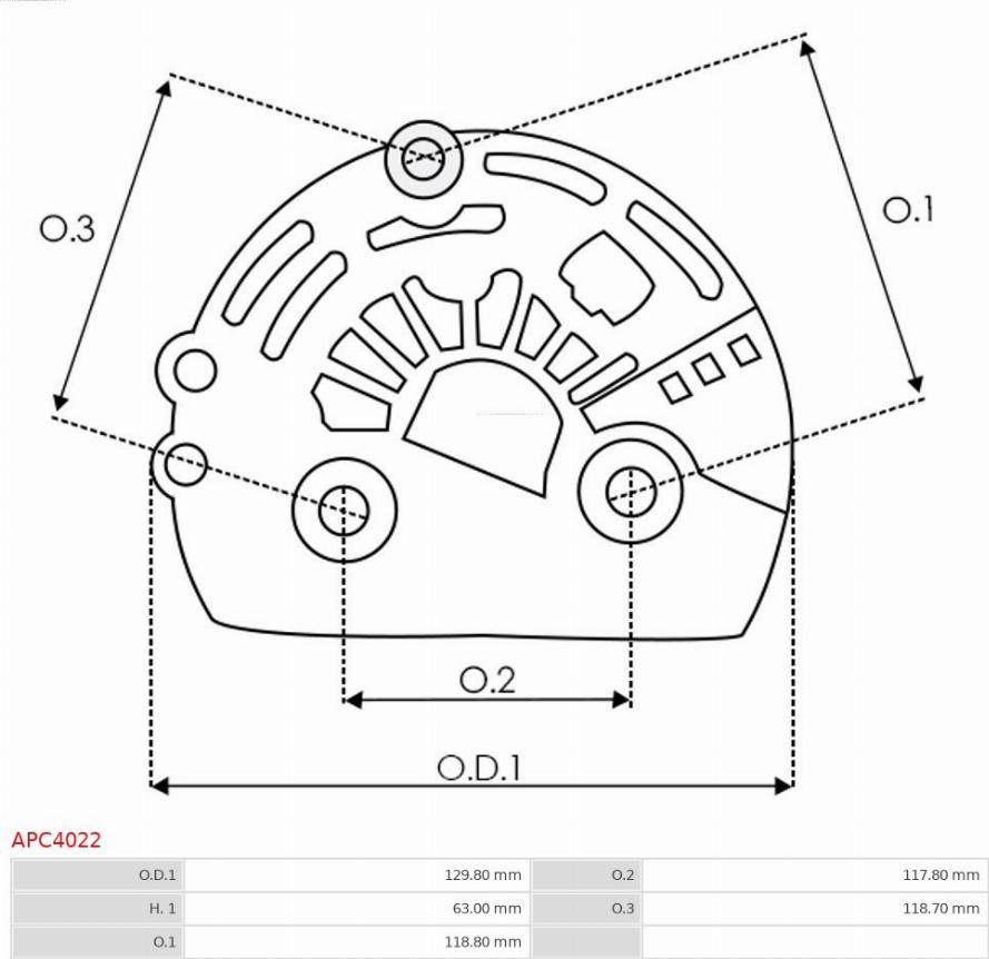 AS-PL APC4022 - Защитная крышка, генератор autospares.lv