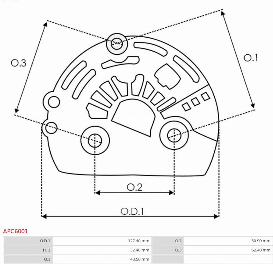 AS-PL APC6001 - Защитная крышка, генератор autospares.lv