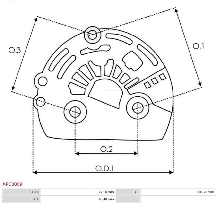 AS-PL APC3009 - Защитная крышка, генератор autospares.lv