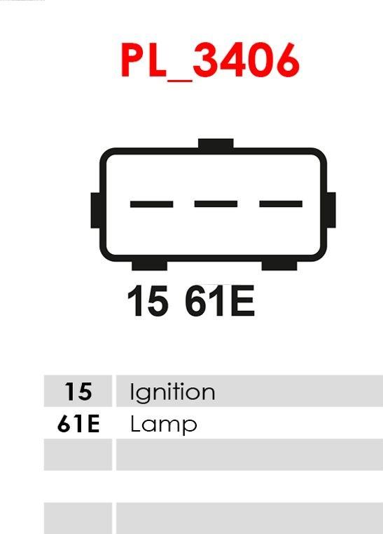 AS-PL ARE3038 - Регулятор напряжения, генератор autospares.lv