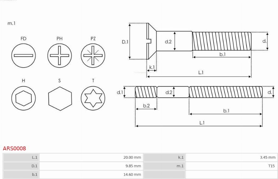 AS-PL ARS0008 - Ремкомплект, генератор autospares.lv