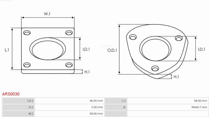 AS-PL ARS0030 - Ремкомплект, генератор autospares.lv