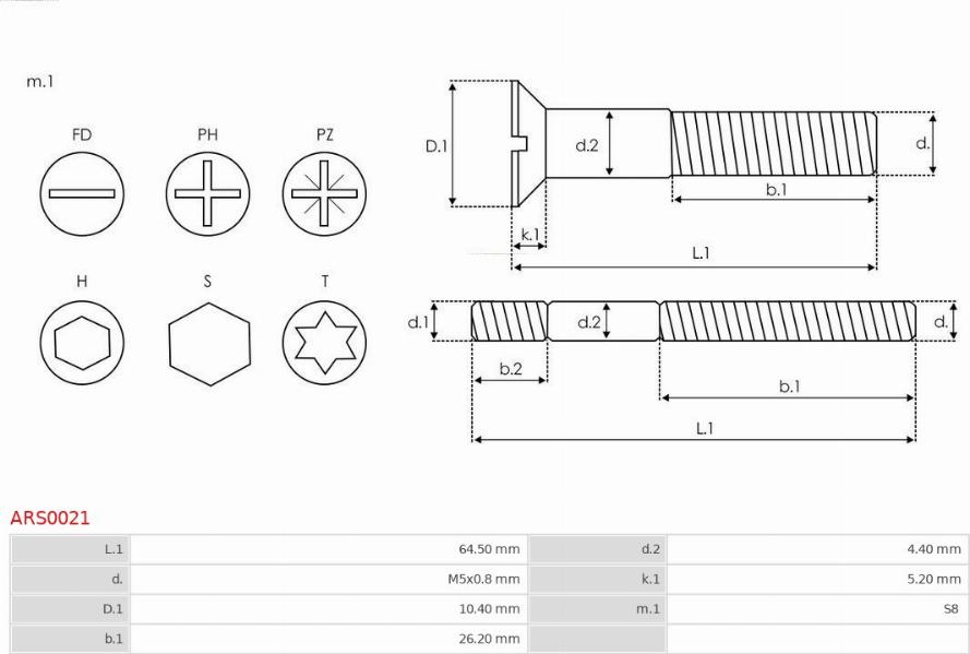 AS-PL ARS0021 - Ремкомплект, генератор autospares.lv