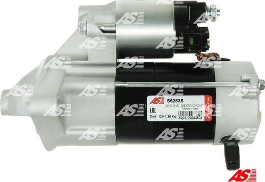 AS-PL S6283S - Стартер autospares.lv