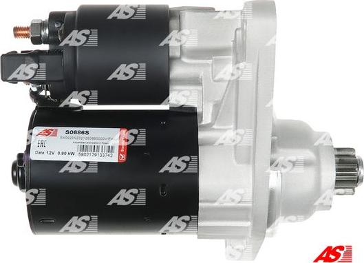 AS-PL S0686S - Стартер autospares.lv