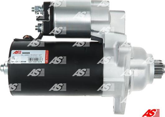 AS-PL S0005 - Стартер autospares.lv