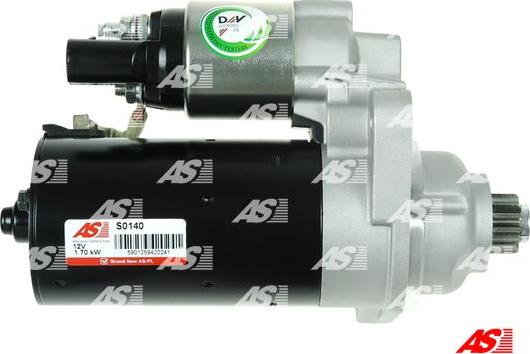 AS-PL S0140 - Стартер autospares.lv