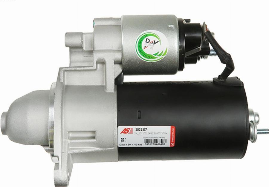 AS-PL S0387 - Стартер autospares.lv