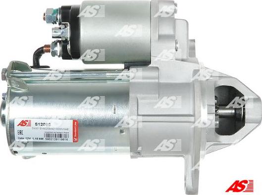 AS-PL S1208S - Стартер autospares.lv