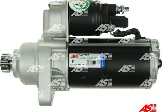 AS-PL S3175PR - Стартер autospares.lv