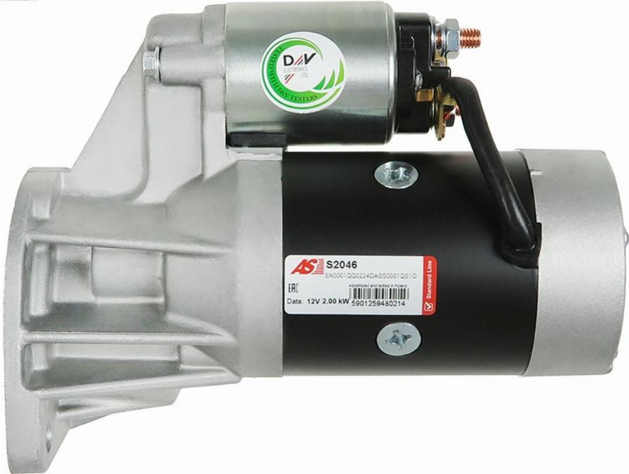 AS-PL S2046 - Стартер autospares.lv