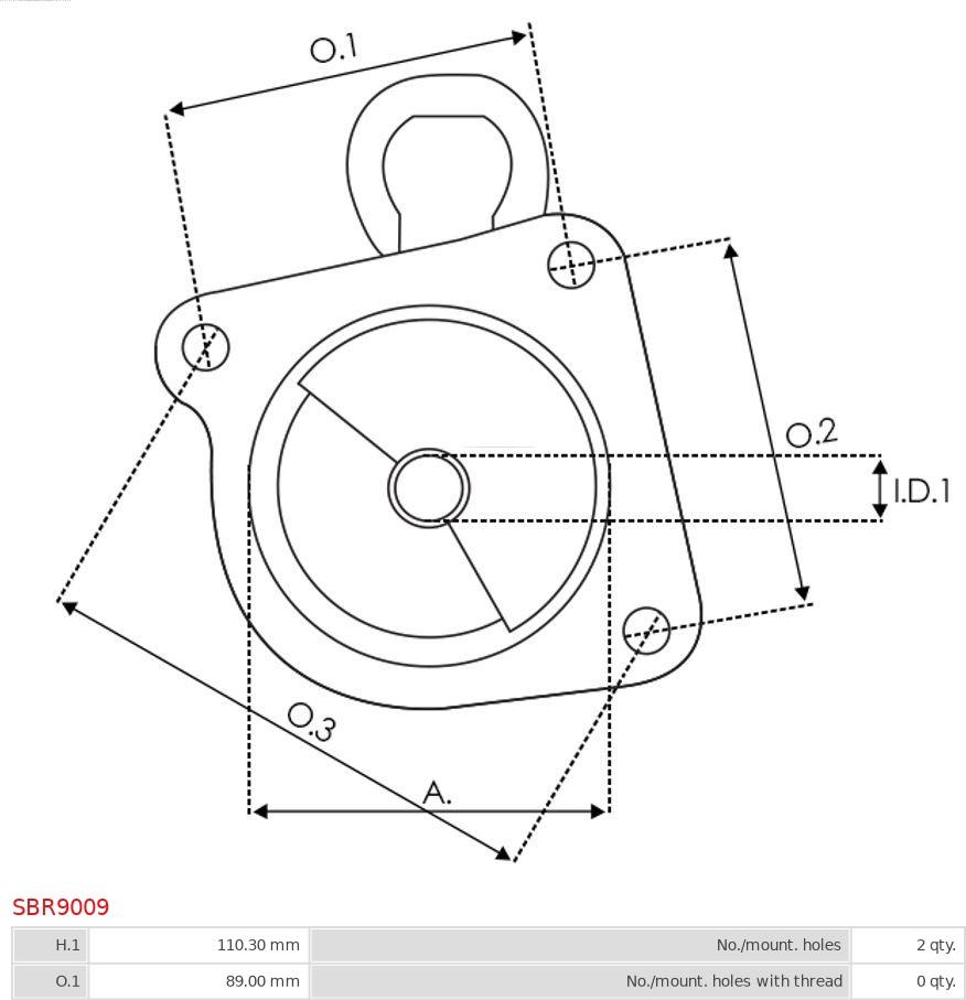 AS-PL SBR9009 - Крышка стартера, карбюратор autospares.lv