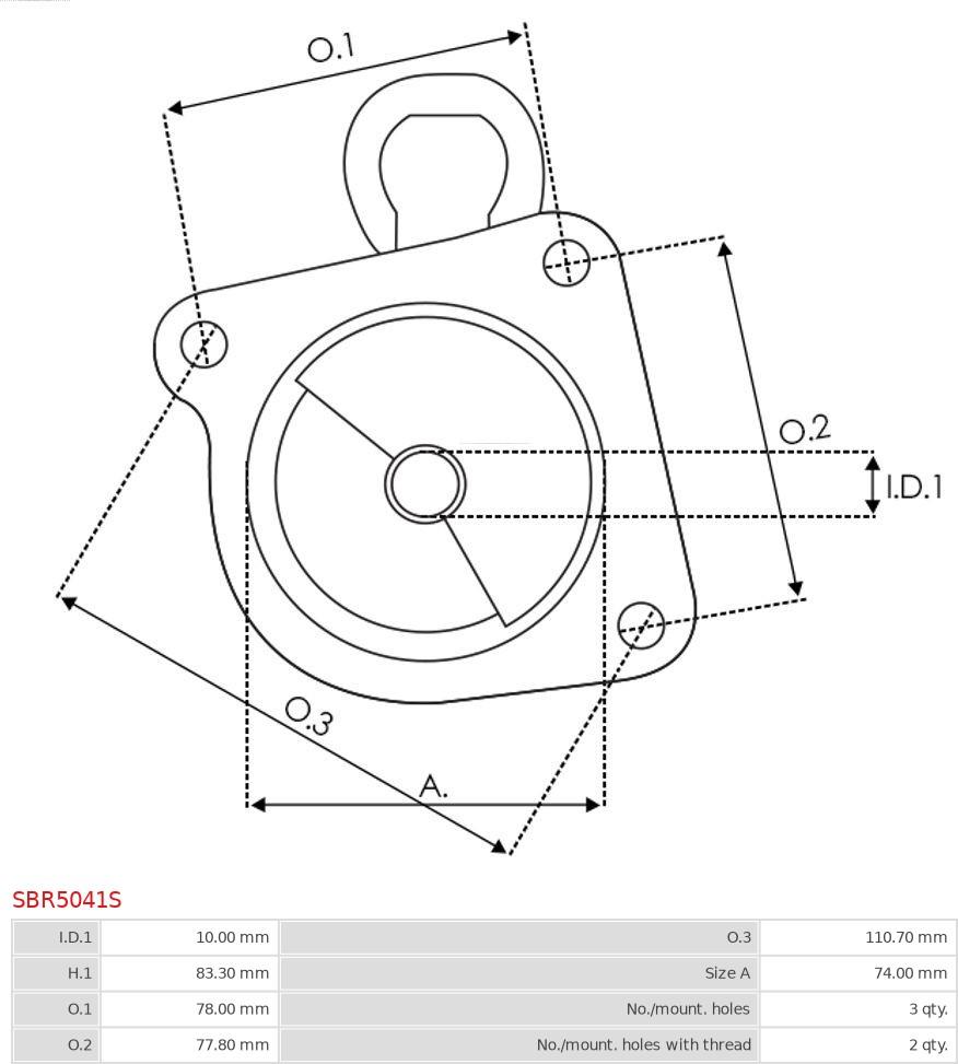 AS-PL SBR5041S - Крышка стартера, карбюратор autospares.lv