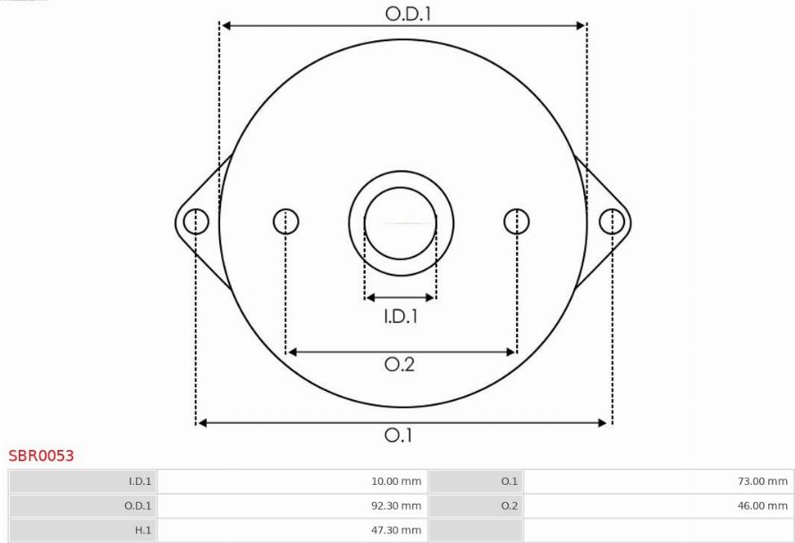 AS-PL SBR0053 - Крышка стартера, карбюратор autospares.lv