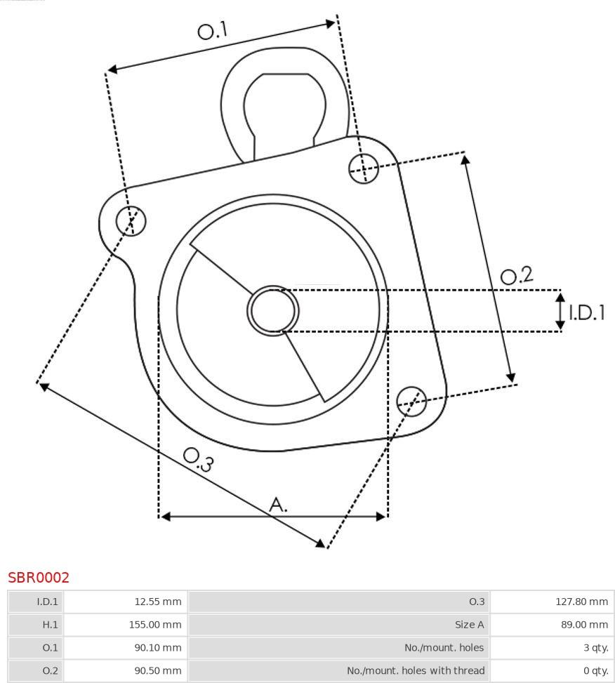 AS-PL SBR0002 - Крышка стартера, карбюратор autospares.lv