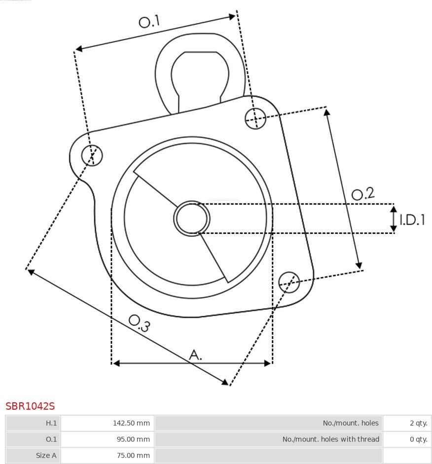 AS-PL SBR1042S - Крышка стартера, карбюратор autospares.lv