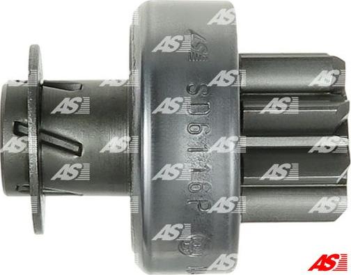 AS-PL SD6116P - Ведущая шестерня, бендикс, стартер autospares.lv