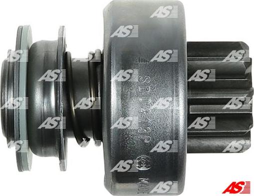 AS-PL SD0413P - Ведущая шестерня, бендикс, стартер autospares.lv