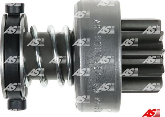 AS-PL SD0122P - Ведущая шестерня, бендикс, стартер autospares.lv