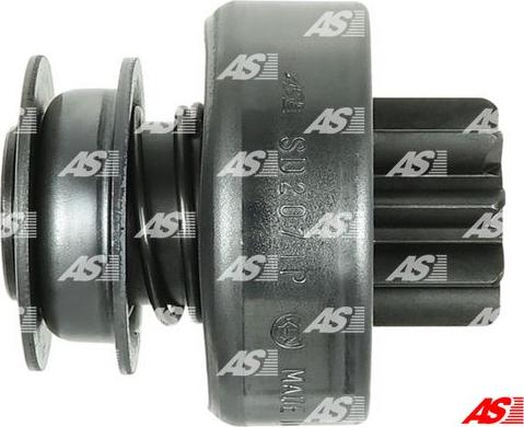 AS-PL SD2071P - Ведущая шестерня, бендикс, стартер autospares.lv