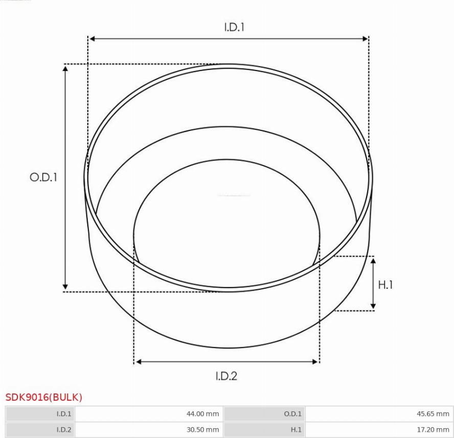 AS-PL SDK9016(BULK) - Ремкомплект, стартер autospares.lv