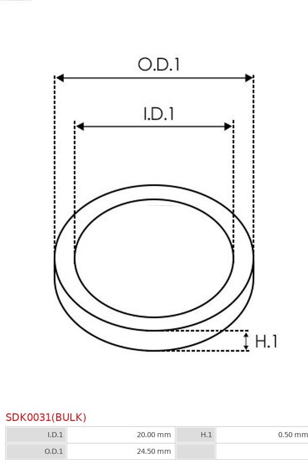 AS-PL SDK0031(BULK) - Ремкомплект, генератор autospares.lv