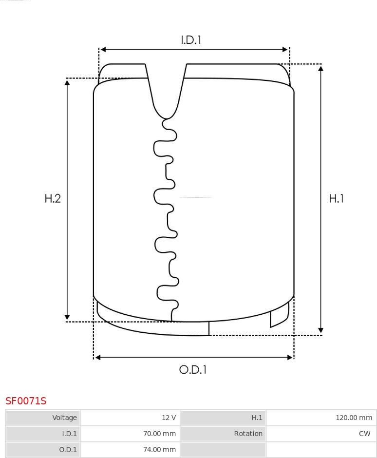 AS-PL SF0071S - Обмотка возбуждения, стартер autospares.lv