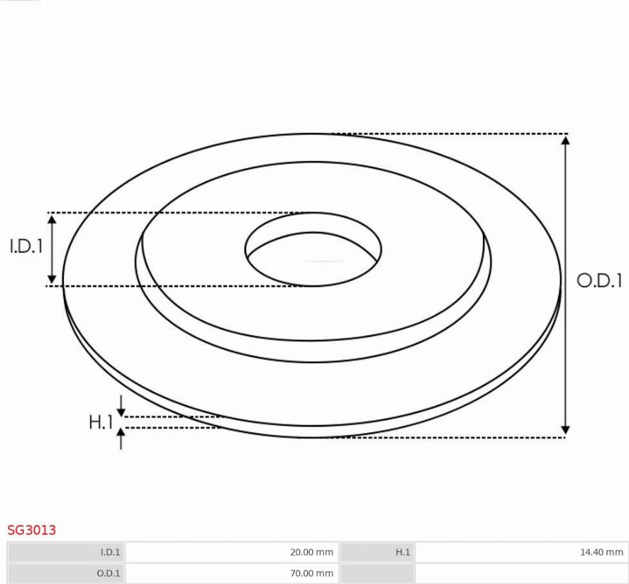 AS-PL SG3013 - Ремкомплект, стартер autospares.lv