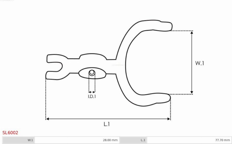 AS-PL SL6002 - Ремкомплект, стартер autospares.lv