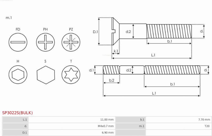 AS-PL SP3022S(BULK) - Ремкомплект, генератор autospares.lv