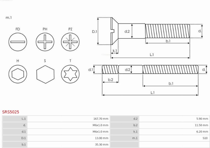 AS-PL SRS5025 - Ремкомплект, генератор autospares.lv