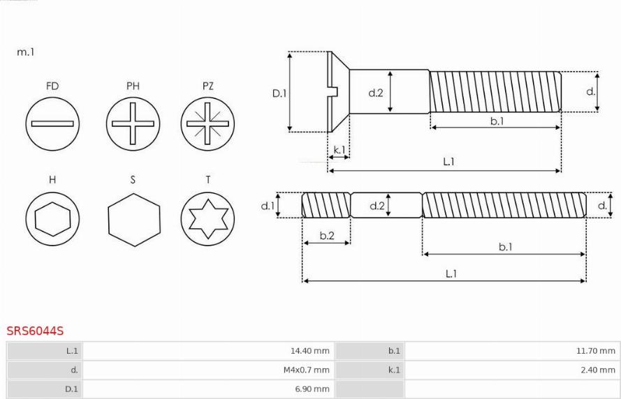 AS-PL SRS6044S - Ремкомплект, генератор autospares.lv