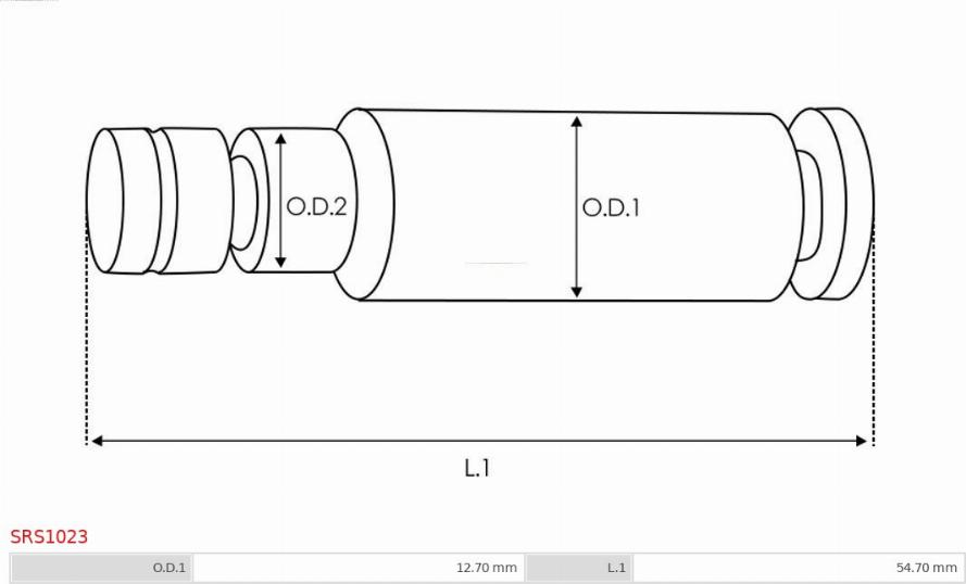 AS-PL SRS1023 - Ремкомплект, стартер autospares.lv