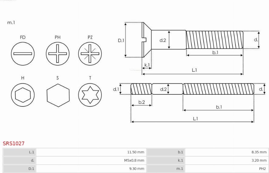 AS-PL SRS1027 - Ремкомплект, генератор autospares.lv