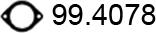 ASSO 99.4078 - Прокладка, труба выхлопного газа autospares.lv