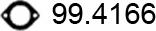 ASSO 99.4166 - Прокладка, труба выхлопного газа autospares.lv