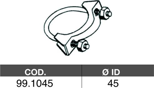 ASSO 99.1045 - Соединительные элементы, система выпуска autospares.lv