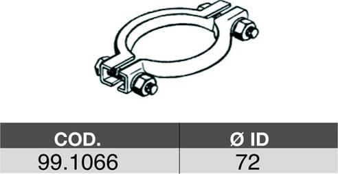 ASSO 99.1066 - Соединительные элементы, система выпуска autospares.lv