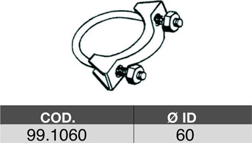 ASSO 99.1060 - Соединительные элементы, система выпуска autospares.lv