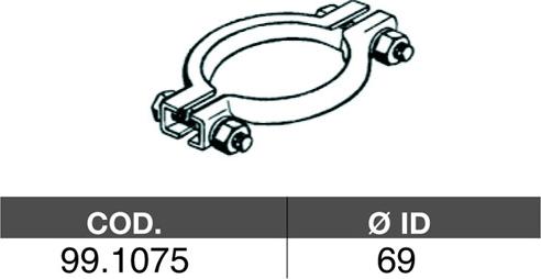 ASSO 99.1075 - Соединительные элементы, система выпуска autospares.lv