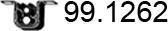 ASSO 99.1262 - Кронштейн, втулка, система выпуска ОГ autospares.lv