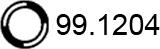 ASSO 99.1204 - Кронштейн, втулка, система выпуска ОГ autospares.lv